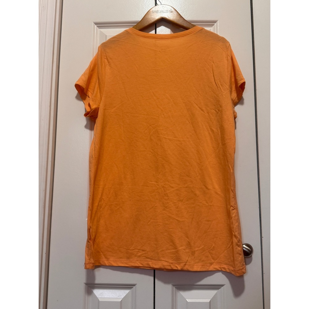 No Boundaries Orange Tee Shirt Womens XXL Soft Casual Basic Short Sleeve Top - Picture 2 of 5